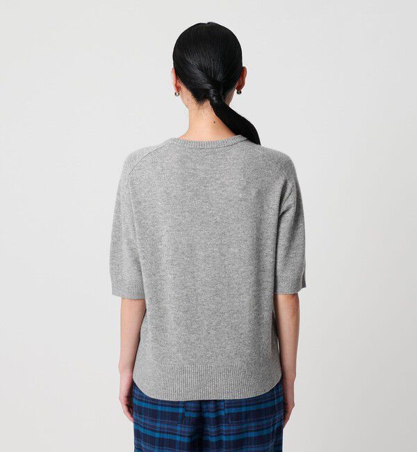 BEAUTY&YOUTH UNITED ARROWS「カシミヤ クルーネック ショートスリーブニット」|ニット・セーター|
