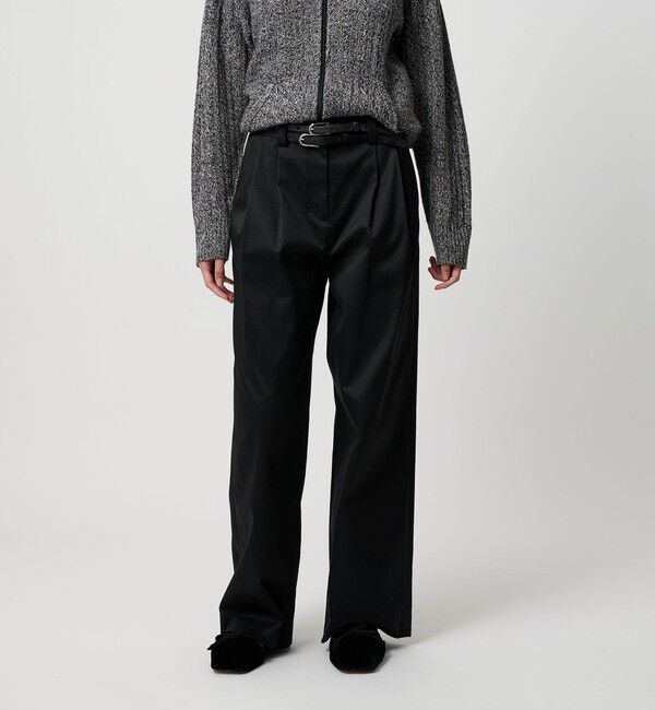 ATTISESSION「＜ATTISESSION＞ベルト 2タック ストレート パンツ 2」|その他|