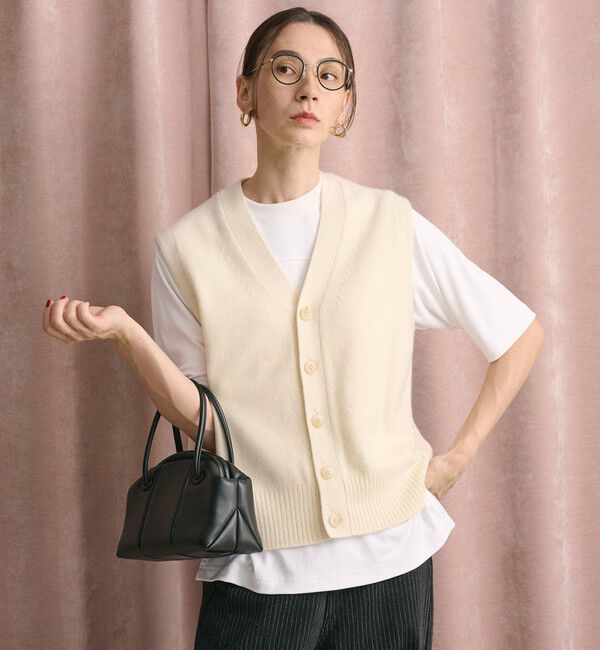 BEAUTY&YOUTH UNITED ARROWS「ウールカシミヤブレンド アクア ニットベスト」|ベスト・ジレ|