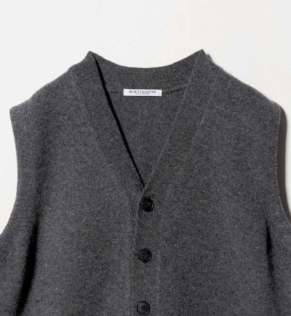 BEAUTY&YOUTH UNITED ARROWS「ウールカシミヤブレンド アクア ニットベスト」|ベスト・ジレ|