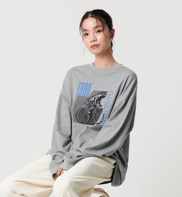 BEAUTY&YOUTH UNITED ARROWS「＜PARROTT CANVAS＞ロングスリーブ Tシャツ」|Tシャツ・カットソー|MD.GRAY