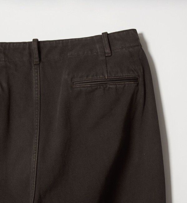 STEVEN ALAN「＜Steven Alan＞ ツイル ガーメントダイ アーミー ノープリーツ トラウザーズ」|チノ|
