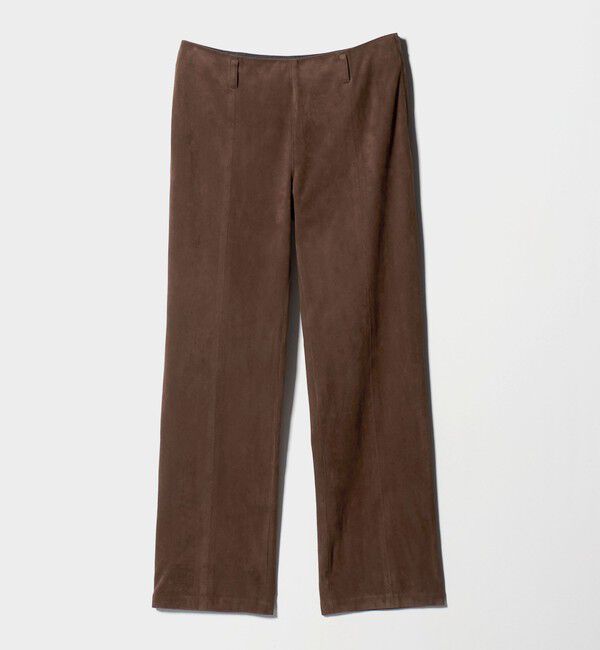 ATTISESSION「＜ATTISESSION＞スエードライク ストレート パンツ」|チノ|
