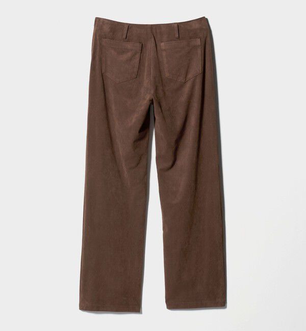 ATTISESSION「＜ATTISESSION＞スエードライク ストレート パンツ」|チノ|