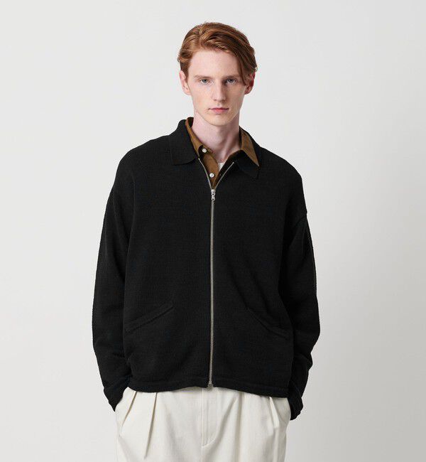 BEAUTY&YOUTH UNITED ARROWS「スラビー ポロニット ジャケット」|カーディガン|