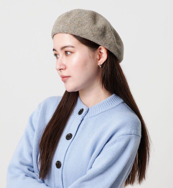 BEAUTY&YOUTH UNITED ARROWS「メランジ シンプル ベレー帽」|ハンチング・ベレー帽|
