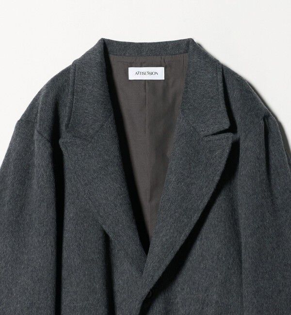 ATTISESSION「＜ATTISESSION＞ビーバー ビッグ コートジャケット」|テーラードジャケット|