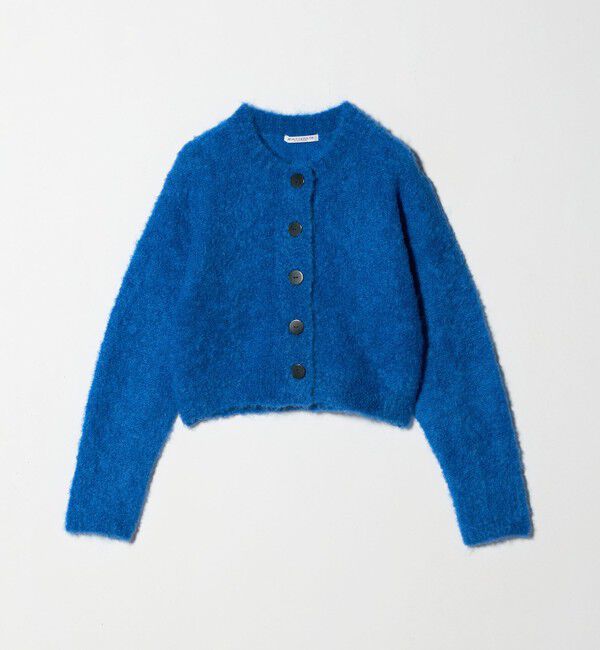 BEAUTY&YOUTH UNITED ARROWS「ウールブレンド ブークレ クルーネックカーディガン」|カーディガン|