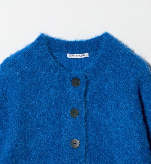 BEAUTY&YOUTH UNITED ARROWS「ウールブレンド ブークレ クルーネックカーディガン」|カーディガン|