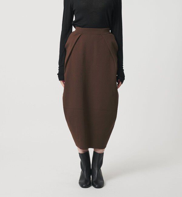 BEAUTY&YOUTH UNITED ARROWS「【WEB限定】ポリエステル コクーンニットスカート ウォッシャブル」|スカート|