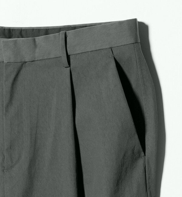 BEAUTY&YOUTH UNITED ARROWS「ヴィンテージライク ナイロン 1プリーツ ワイド パンツ NO.9」|チノ|