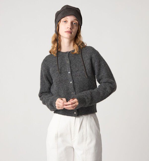 STEVEN ALAN「＜Steven Alan＞ショート ニット カーディガン」|カーディガン|DK.GRAY
