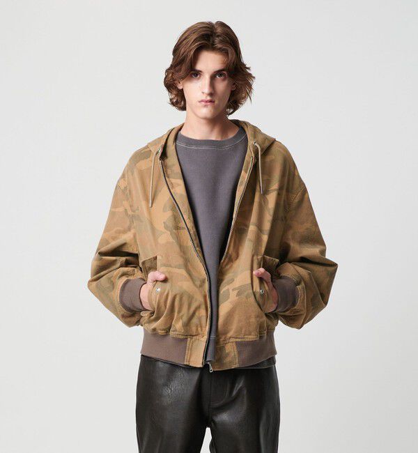 MONKEY TIME「ピグメント プリント ジップ フード ジャケット -セットアップ対応-」|その他|