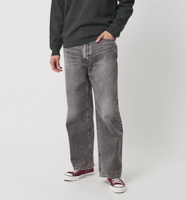 BEAUTY&YOUTH UNITED ARROWS「ハイフェード ニュアンス フレア 5P デニムパンツ NO.7」|チノ|MD.GRAY