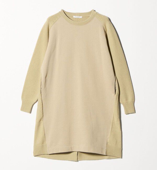 BEAUTY&YOUTH UNITED ARROWS「【WEB限定】スウェット&times;ニット コンビワンピース ウォッシャブル」|ワンピース|
