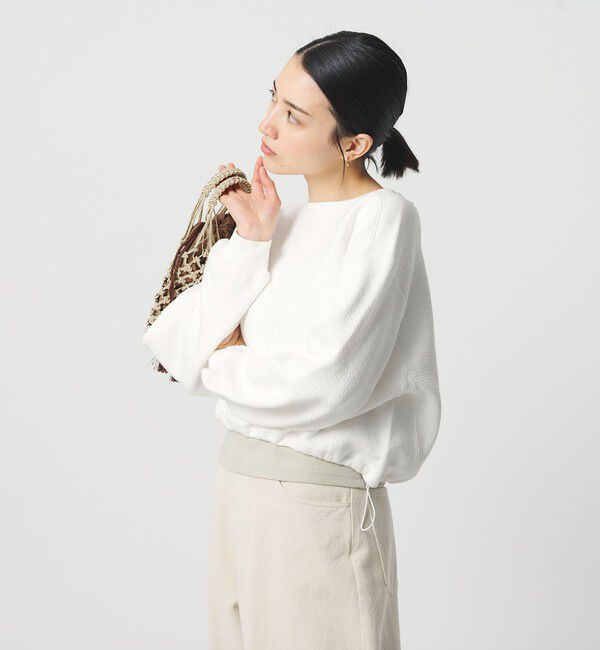 BEAUTY&YOUTH UNITED ARROWS「クロップド ボートネックプルオーバー」|Tシャツ・カットソー|