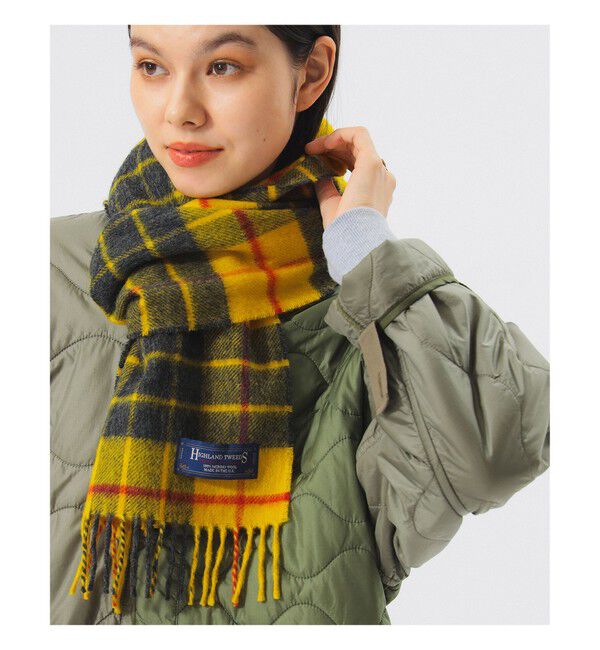 BEAMSBOY「HIGHLAND TWEEDS / チェック ストール 小」|マフラー|