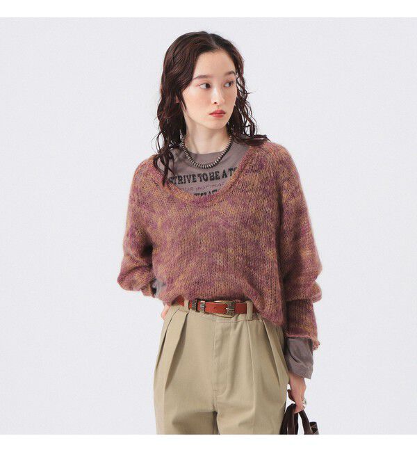 BEAMSBOY「カスリ モヘア ベースボール」|ニット・セーター|