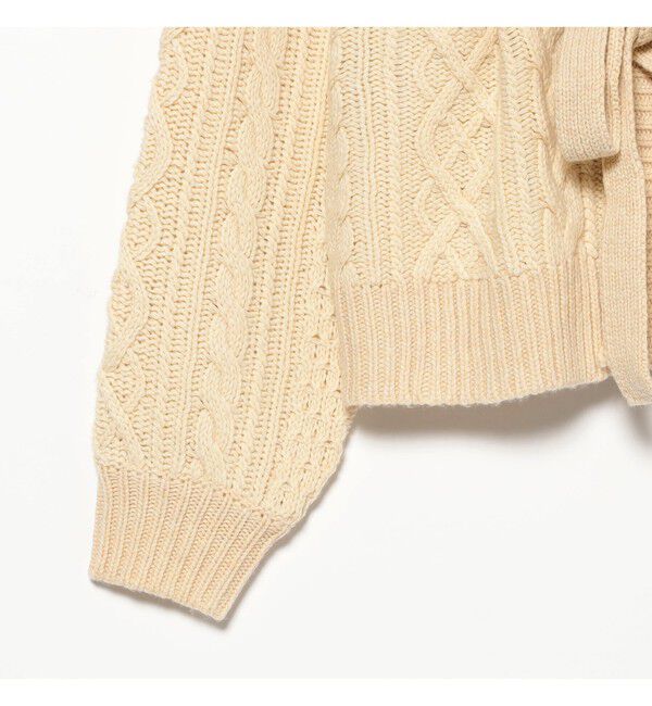 BEAMSBOY「3ゲージ 2トーン アラン カーディガン」|ニット・セーター|