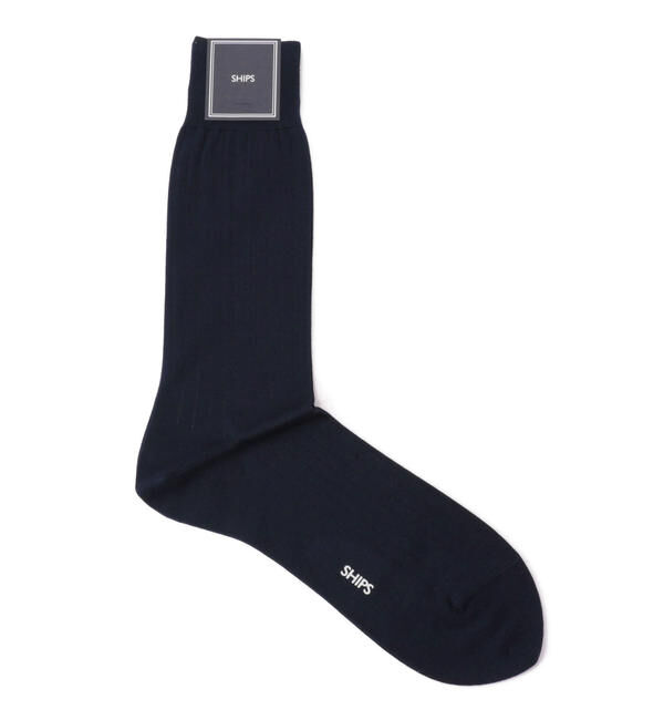 SHIPS「SHIPS: コットン ドレス ソックス」|ソックス|ネイビー
