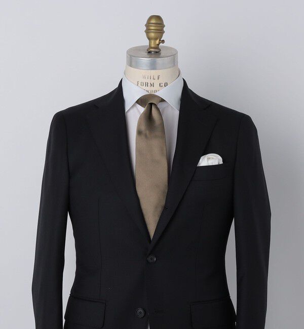 SHIPS「SHIPS: フォサッティ サテン 無地 ネクタイ」|ネクタイ・蝶ネクタイ|ゴールド