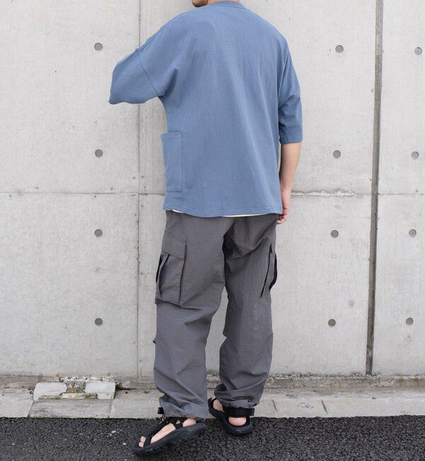 SHIPS any「SHIPS any: COTTON USA ドルマン サイド ポケット Tシャツ 24SS◇」|Tシャツ・カットソー|