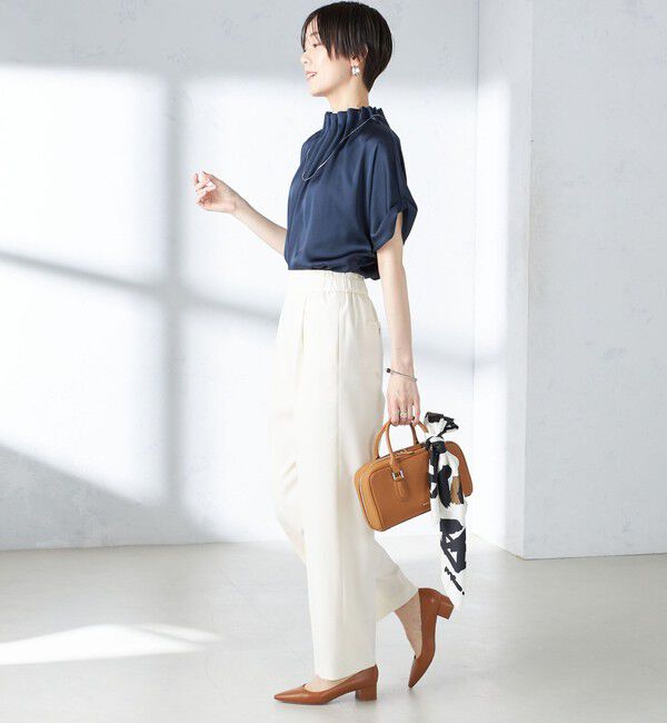 SHIPS for women「〈手洗い可能〉ツイル ストレート パンツ（セットアップ対応）」|その他|