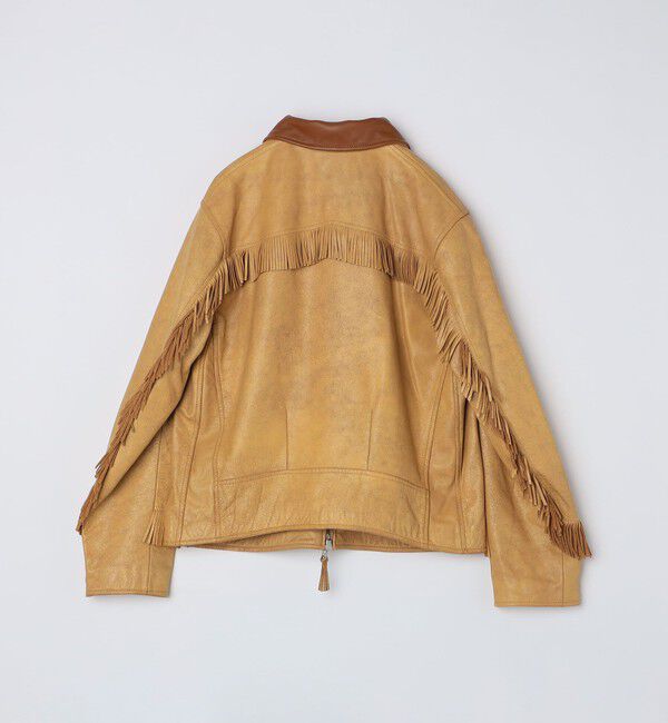 SHIPS「WYTHE NEW YORK: Mustang Fringe Leather Jacket」|ブルゾン・スタジャン|