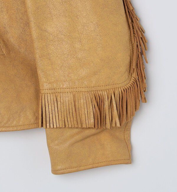 SHIPS「WYTHE NEW YORK: Mustang Fringe Leather Jacket」|ブルゾン・スタジャン|