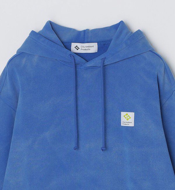 SHIPS「City Ambient Products: フロスト フェード スクエアロゴ スウェット パーカー」|パーカー|