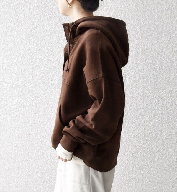 SHIPS any「SHIPS any:〈洗濯機可能〉USAコットン 裏起毛 フーディー ルーズ プルオーバー」|パーカー|