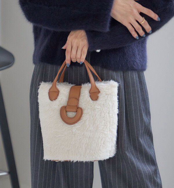 SHIPS for women「ボア キューブ トート」|ショルダー・メッセンジャー|