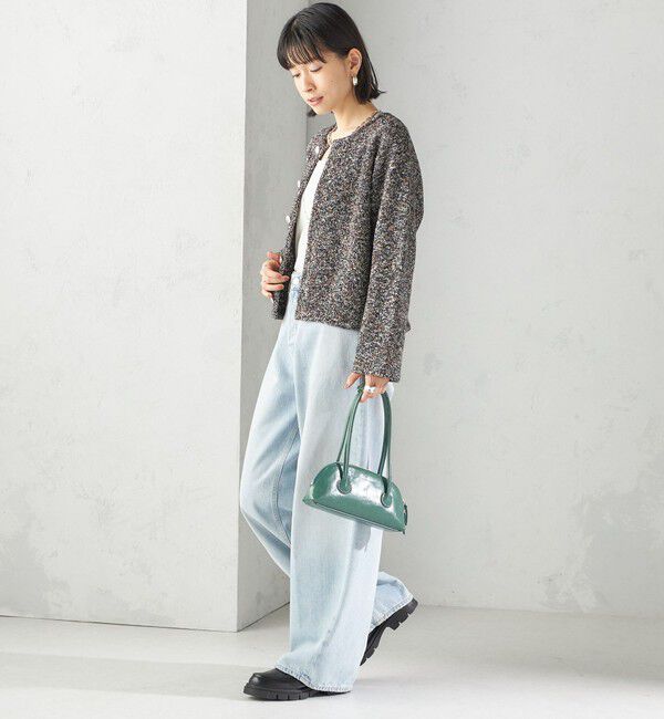 SHIPS for women「〈手洗い可能〉ミックス ヤーン ニット ジャケット」|カーディガン|