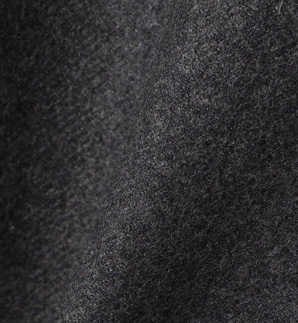 SHIPS for women「セミ 梳毛 配色 リバーシブル ノーカラー ショート コート」|ノーカラーコート|