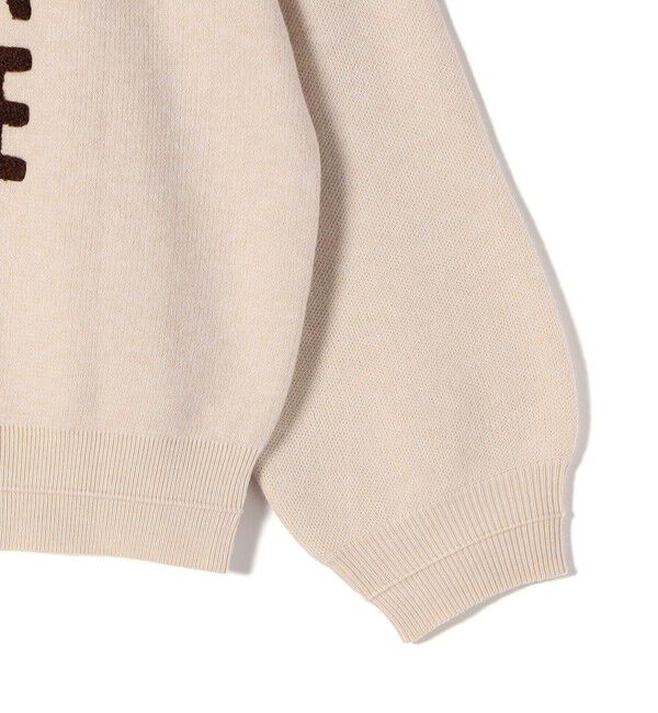 SHIPS for women「【WEB限定】〈手洗い可能〉サガラ 刺繍 ロゴ ニット プルオーバー」|ニット・セーター|