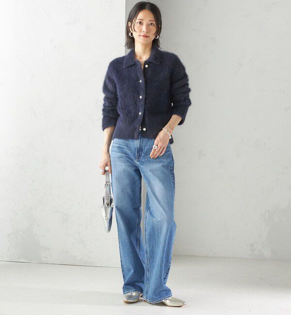 SHIPS for women「杢 フォックス カシミヤ ポロ ニット カーディガン」|カーディガン|