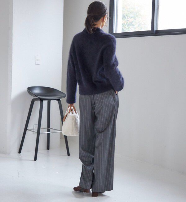 SHIPS for women「杢 フォックス カシミヤ ポロ ニット カーディガン」|カーディガン|