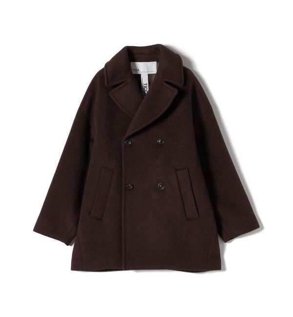 SHIPS for women「TICCA:Pコート」|ピーコート|ブラウン
