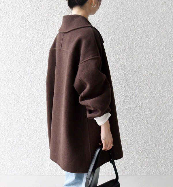 SHIPS any「SHIPS any: リバー ダブル テーラード ミドル コクーン コート」|その他|