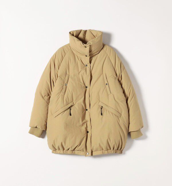 SHIPS any「SHIPS any: ナイロン スタンドカラー ダウン コクーン コート」|ダウン|