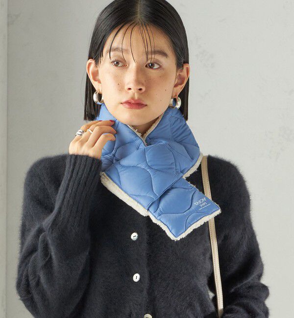 SHIPS for women「【SHIPS別注】TAION:〈手洗い可能〉細幅 リバー ダウン マフラー」|マフラー|