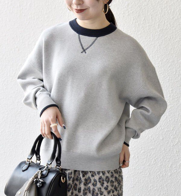 SHIPS any「SHIPS any:〈手洗い可能〉ダブルフェイス Vガゼット ニット プルオーバー」|ニット・セーター|