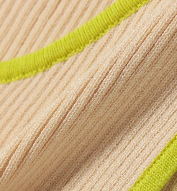 SHIPS Colors 「《予約》SHIPS Colors:〈手洗い可能〉配色 ニット リブ タンクトップ◆」|タンクトップ|