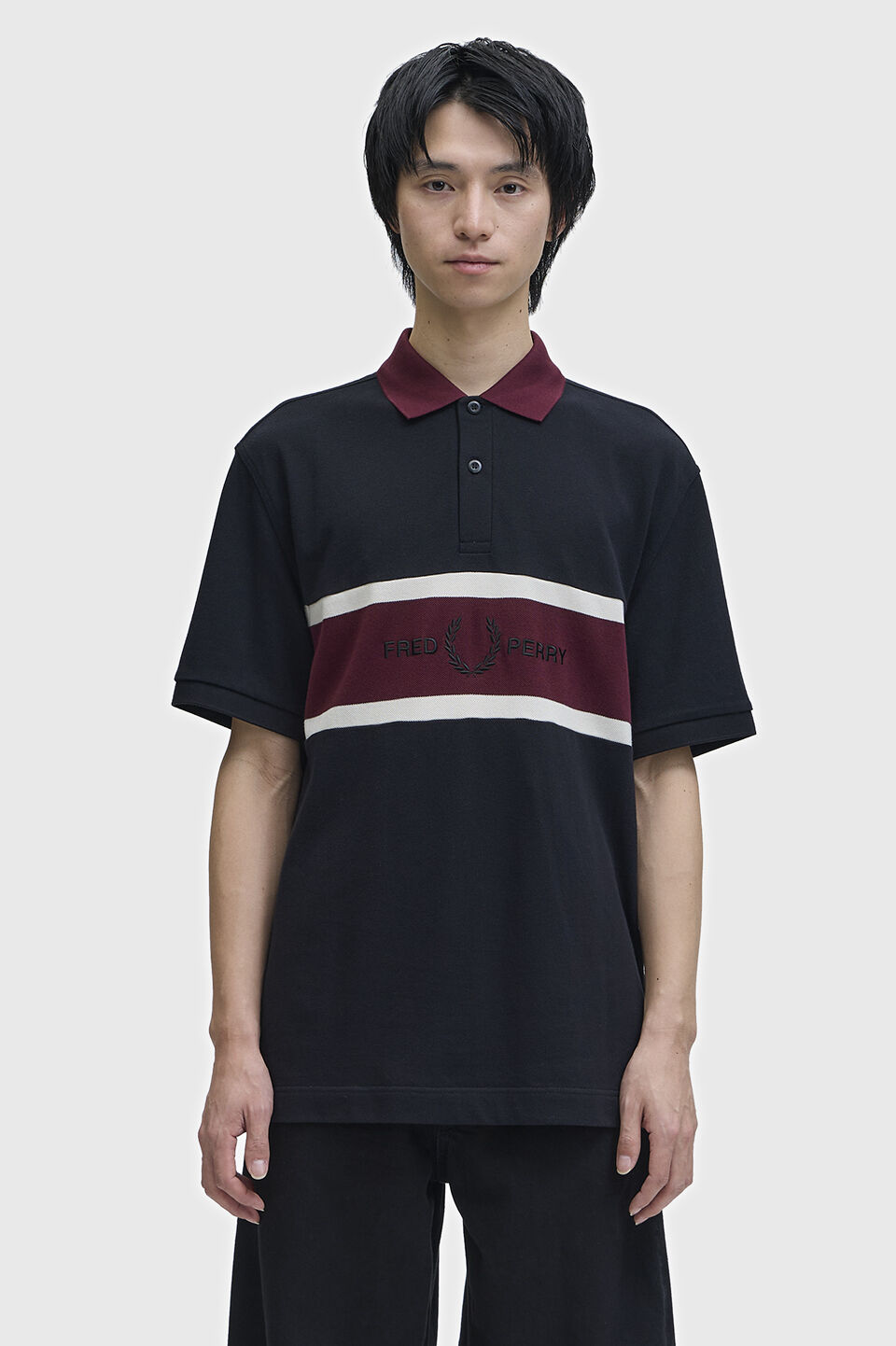 FRED PERRY 「Embroidered Panel Polo Shirt」|ポロシャツ|