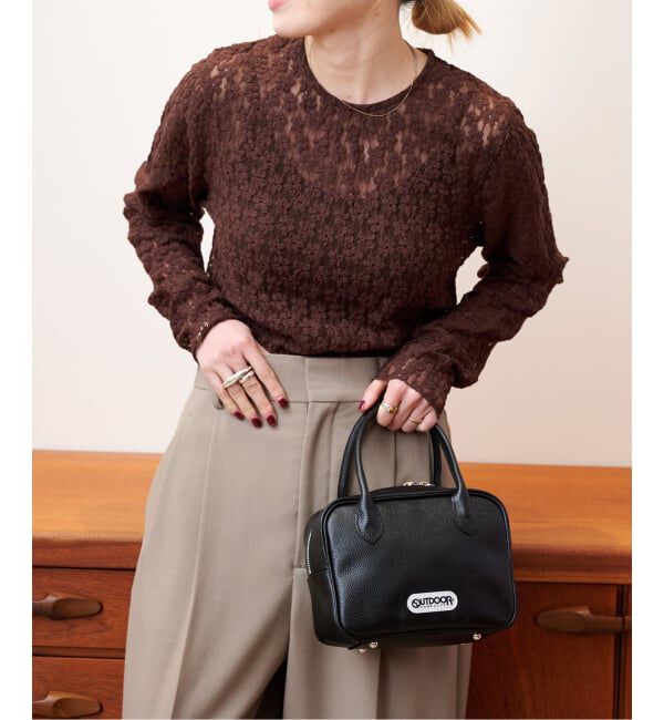 OUTDOOR PRODUCTS Usual Things「フラワーストレッチカットレースプルオーバー」|Tシャツ・カットソー|