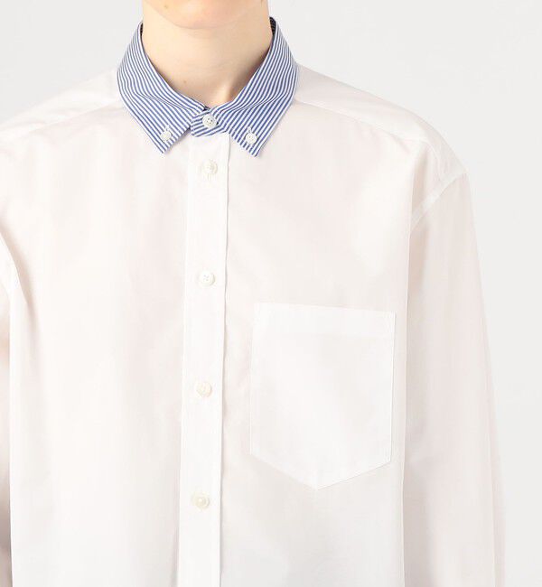 CABaN「コットンタイプライター クロップドシャツ」|シャツ・ブラウス|