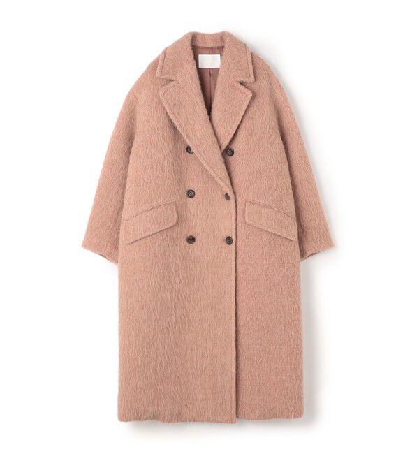 Ballsey「ウールアルパカシャギー ダブルブレストコート」|その他|33 ピンク