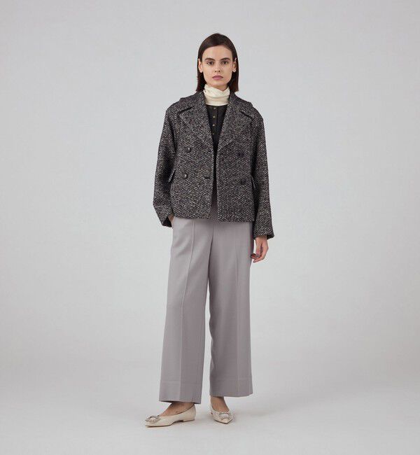 TOMORROWLAND collection「カラーネップホームスパン ピーコート」|ピーコート|