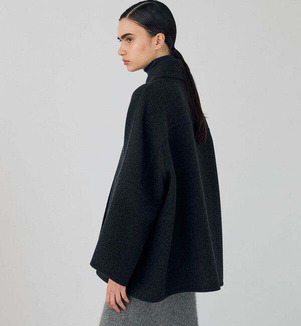 DES PRES「ウールモッサ ステンカラーミディコート」|ステンカラーコート|