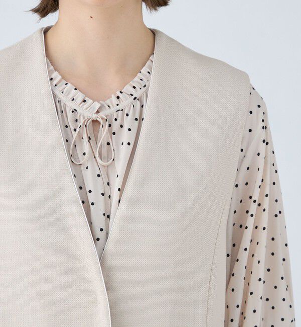 Ballsey「レノクロスジャージー Vカラーミドルジレ」|ベスト・ジレ|